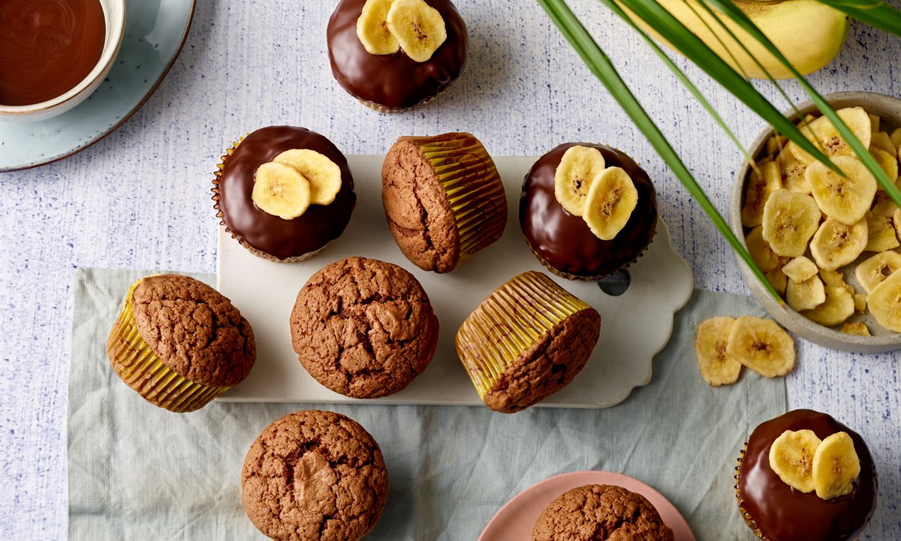 Schoko-Bananen-Muffins Rezept | Dr. Oetker