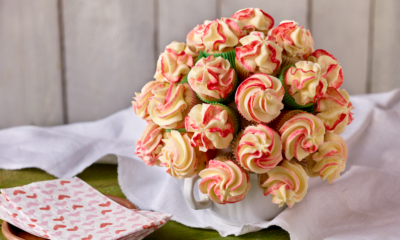 Cupcake-Blumenstrauß Rezept | Dr. Oetker