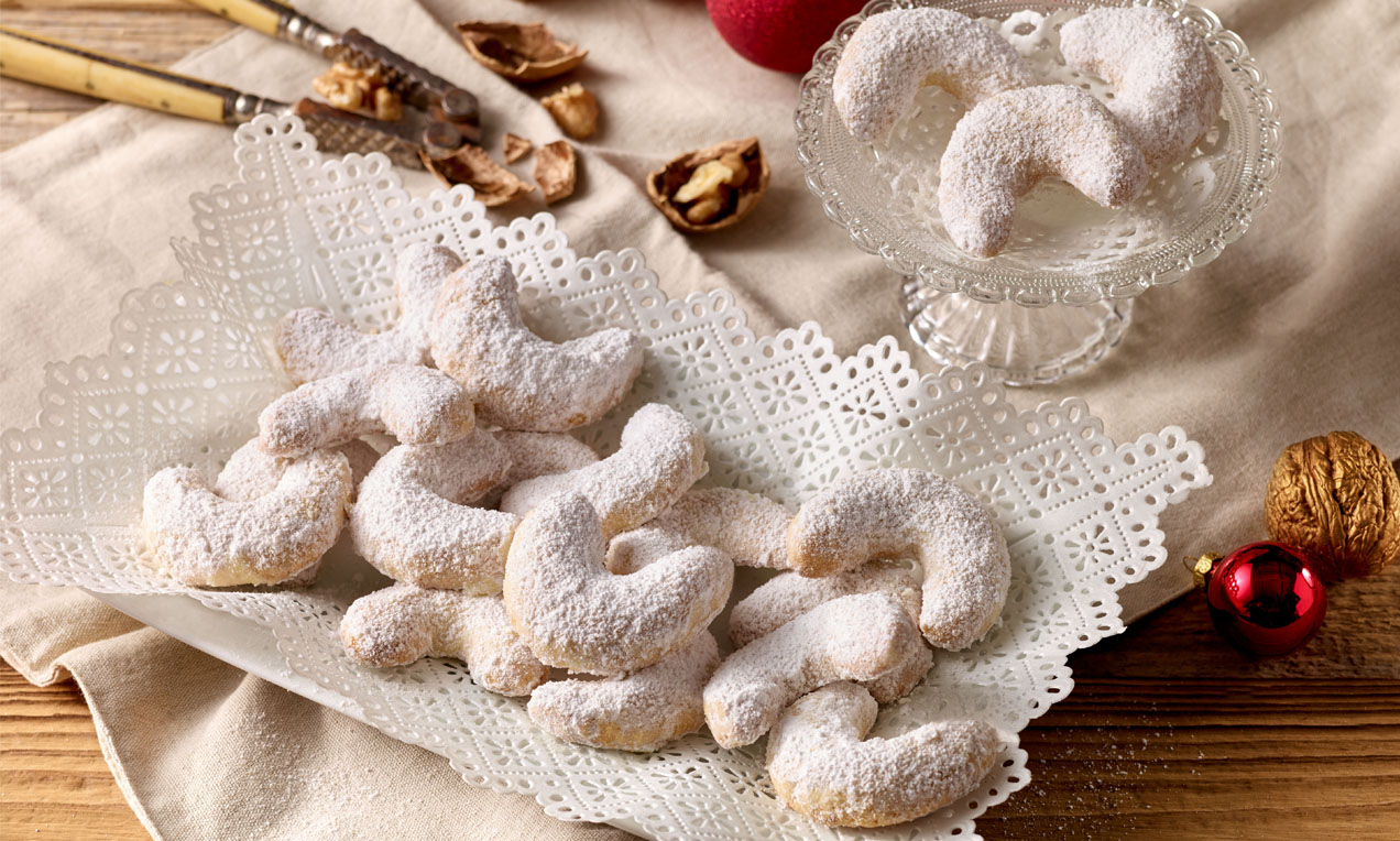 Vanillekipferln mit Walnüssen Rezept | Dr. Oetker