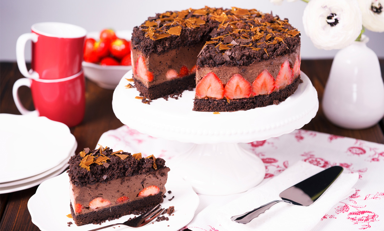 Erdbeertorte mit Kakaocreme Rezept | Dr. Oetker Erdbeertorte mit Kakaocreme Rezept | Dr. Oetker