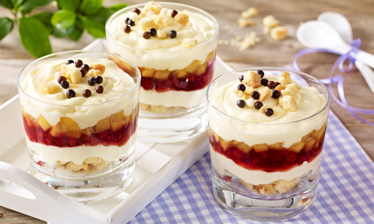 Apfel-Preiselbeer-Dessert Rezept | Dr. Oetker Apfel-Preiselbeer-Dessert Rezept | Dr. Oetker