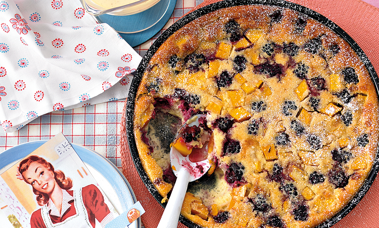 Brombeer-Mango-Clafoutis Rezept | Dr. Oetker